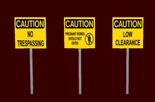 Cautions Signs Series 1 - Three Dimensional