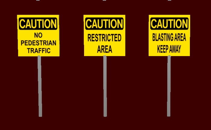 Cautions Signs Series 2 - Three Dimensional
