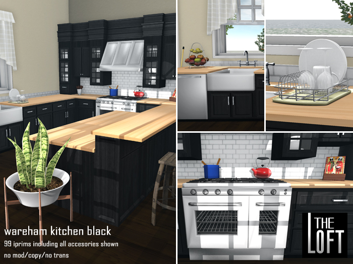 The Loft - Wareham Kitchen Black