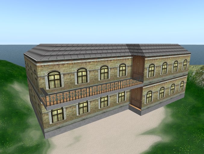 house 15  prims x 1024 sqm 4 rooms 2 floors