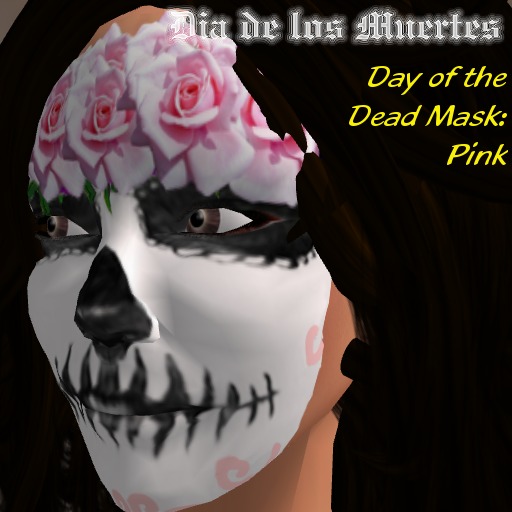 Day of the Dead Pink mask