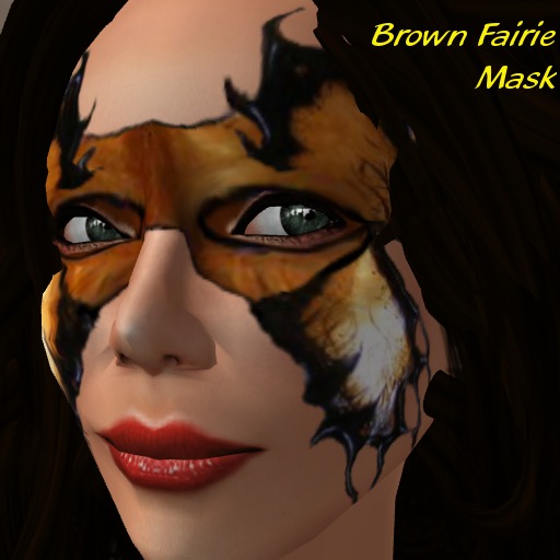 Brown Fairy Mask