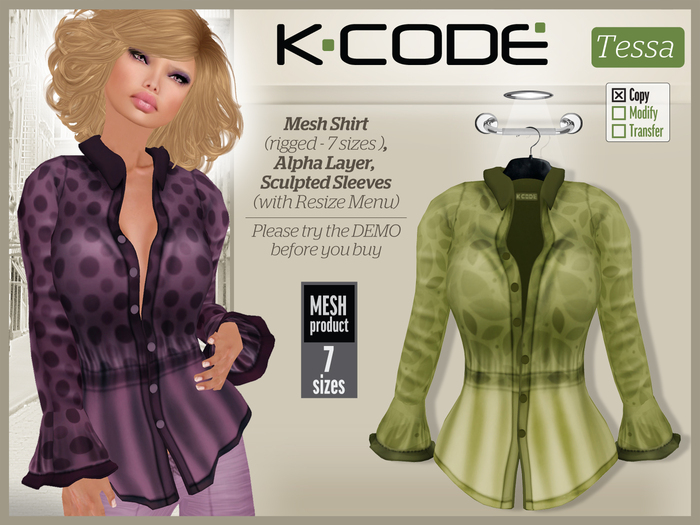 K-CODE TESSA1 (Mesh Shirt)