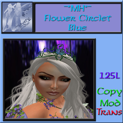 ~*MH*~ Flower Circlet Blue