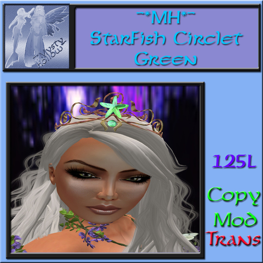 ~*MH*~ StarFish Circlet Green