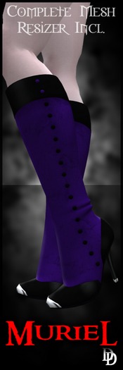Dare Designs: Muriel boots - purple