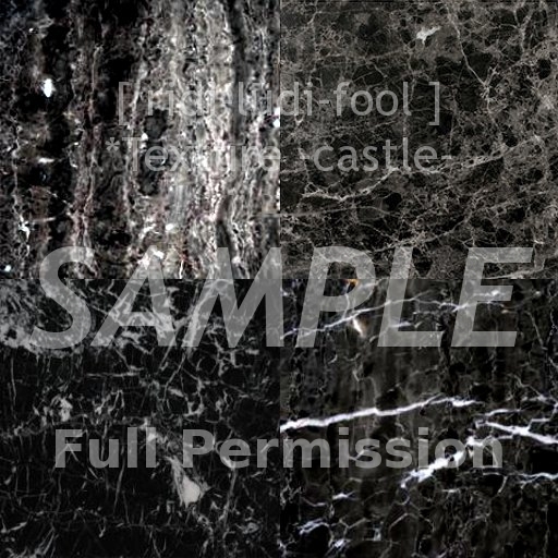 Texture 【CASTLE】 series ★ *black-marble1 / Full permission