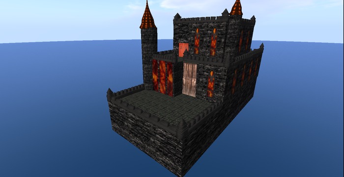 85 Prim Castle Skybox for 2048 size land
