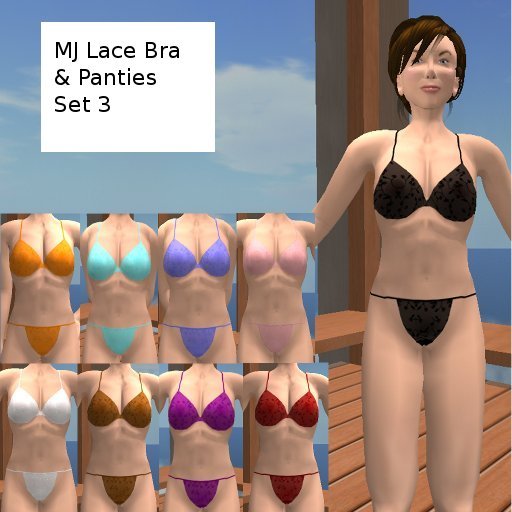 MJ Lace Bra and Panties Set 3 (assorted)