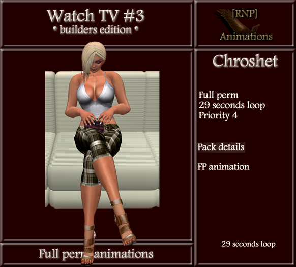 [RNP] Watch TV #3_Chroshet_Full Perm Animation