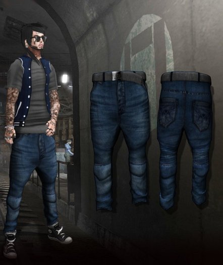 Kapone - Baggy slim darkBLue