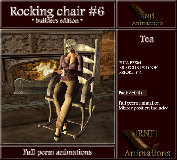[RNP] Rocking chair #6_Tea_Full Perm Animation