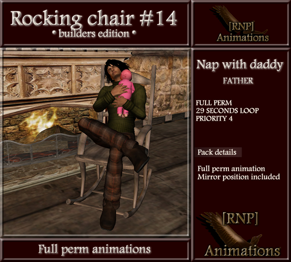 [RNP] Rocking chair #14_Nap with daddy_Full Perm Animation