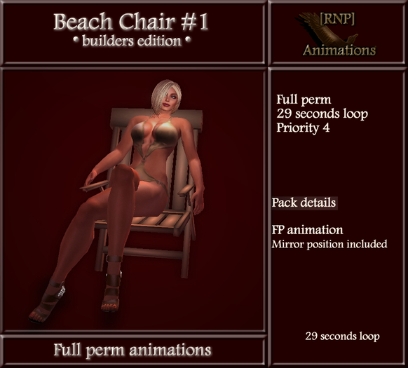 FULL PERM ANIMATION [RNP] Beach chair #1_Full Perm Animation