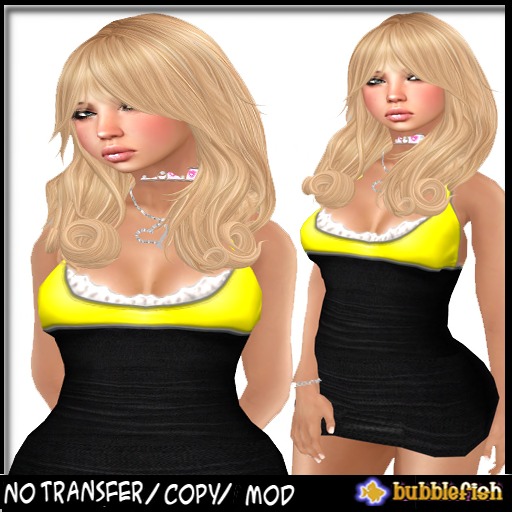 *Bubblefish* Bodacious Dress - yellow
