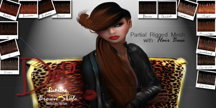 {Rumina} - Dolo Mesh Hair Brown Scale