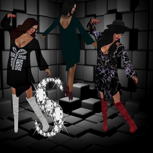 <S> Mesh_Dress DHT velvet