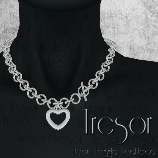::Tresor:: Heart Toggle Necklace (Silver)