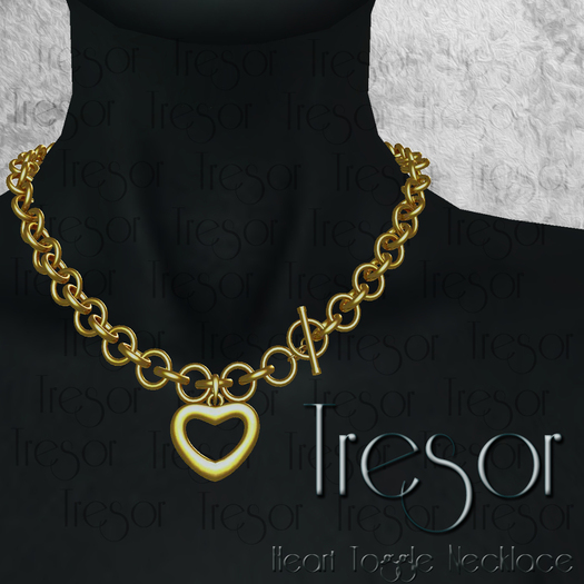 ::Tresor:: Heart Toggle Necklace (Gold)
