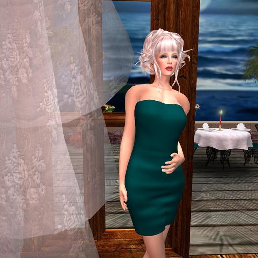 His Mesh Green Dress 