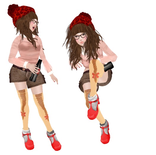 TEAMCREAM::. ~ Braid thigh high socks