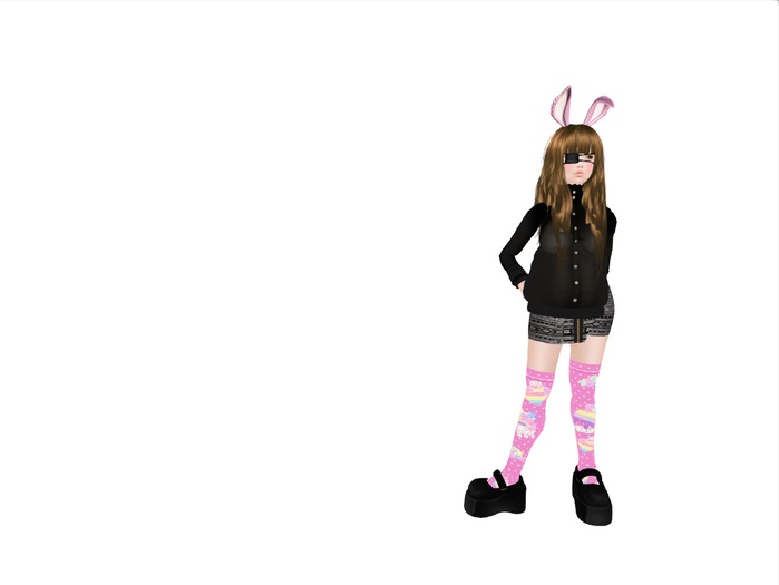 TEAMCREAM::. ~ Pink pastel thigh high socks