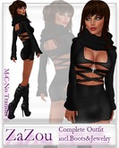 ZaZou *PROMO* Dark Woman Complete Outfit with lovely Boots and Jewellry