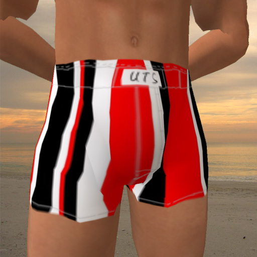 UTS Boxers Red Black Stripe