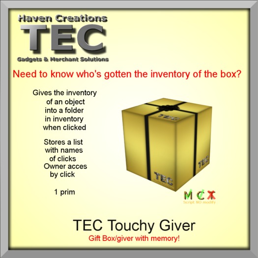 *HC* TEC Touchy Giver