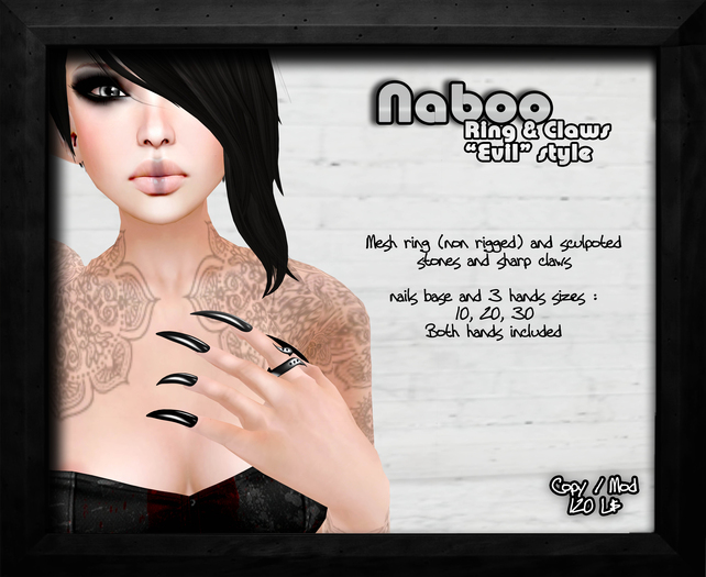[VIRTUAL/INSANITY] NABOO Rings & Claws - Evil
