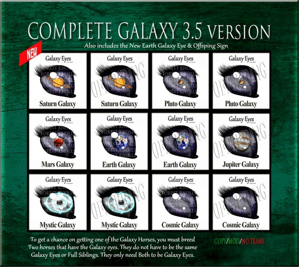 Complete Galaxy Eye Signs