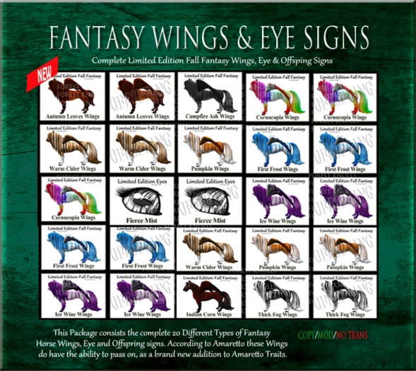 New LE Fall Fantasy Horses 2012