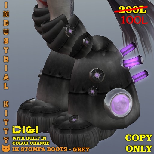 IK01 Digi Stompa Boots - Grey