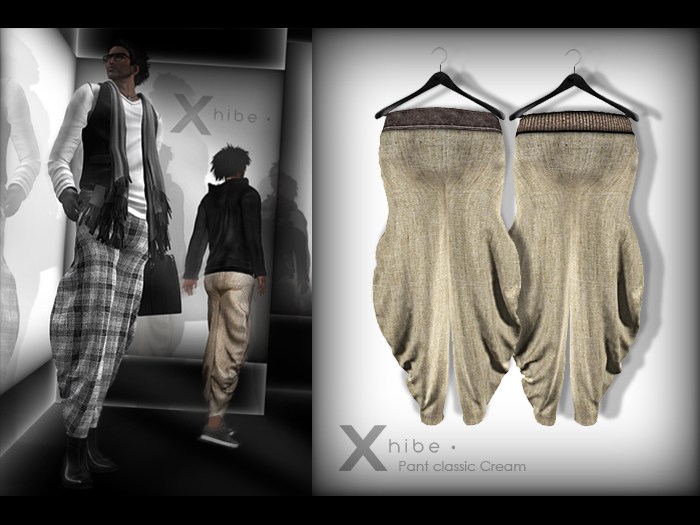 X . h i b e - Mesh - Pant Classic Cream . 