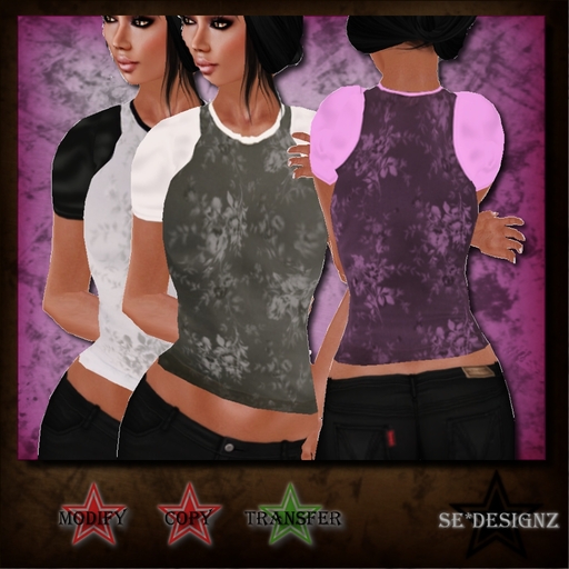 [SE*Designz] Flowers T-Shirt-Pack