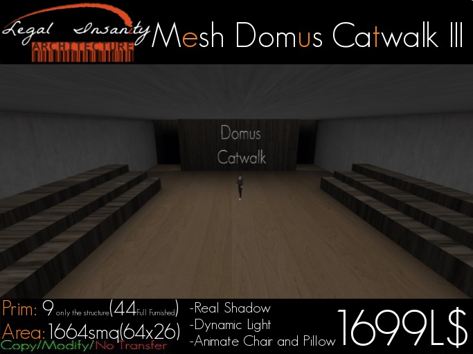 SkyBox Mesh Domus Catwalk  " LOW PRIM " V.3