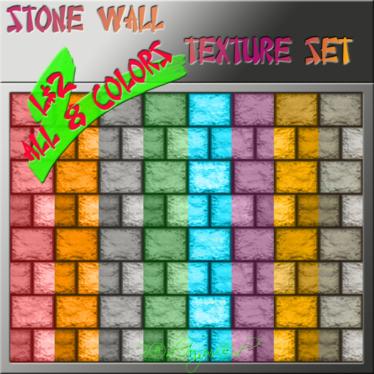 Stone wall seamless set