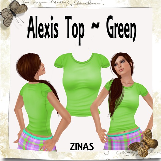 {ZINAS} Alexis Top ~Green~ 