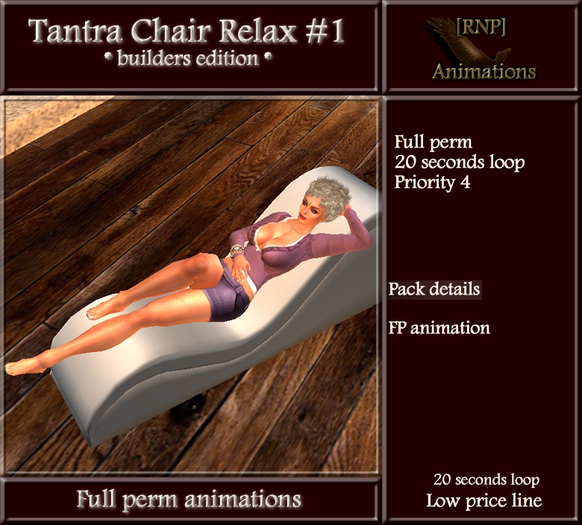 [RNP] Tantra Chair Relax #1_Full Perm Animation