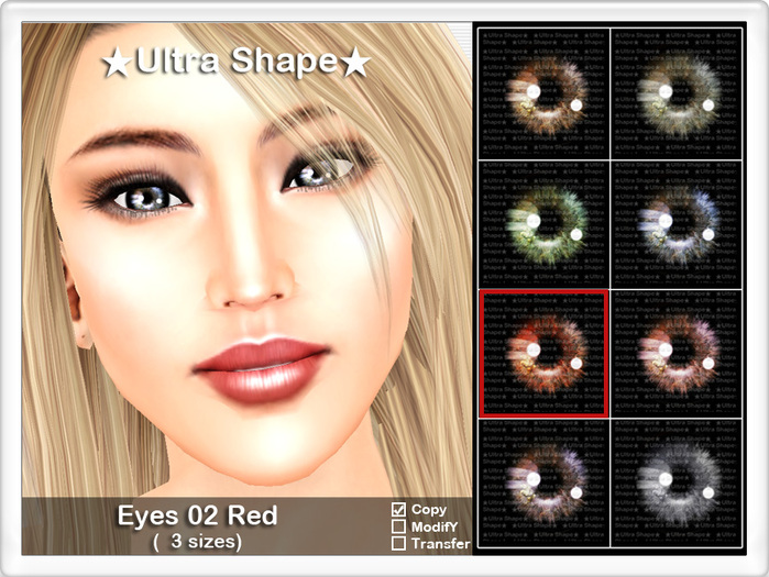 *Ultra Shape* Eyes 02 - Red