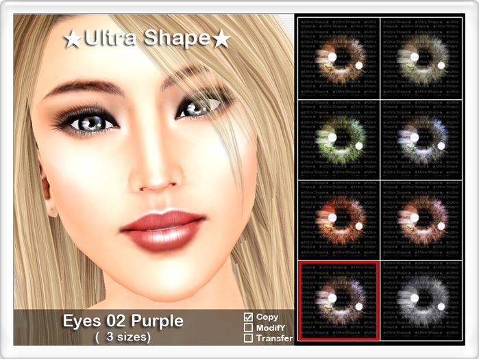 *Ultra Shape* Eyes 02 - Purple