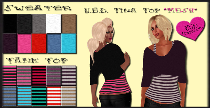 H.E.D. Tina Haut * Mesh *