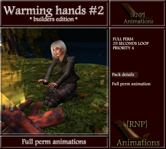 [RNP] Warming hands #2_Full Perm Campfire Animation 