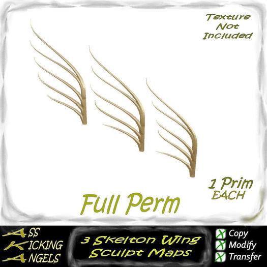 AKA 3 Skelton Wing Sculpt Maps Ad