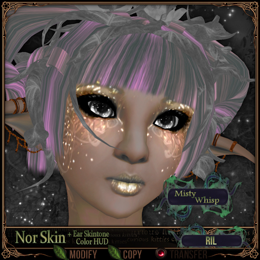 =^.^= Curious Kitties Fantasy Fuzz - Nor Ril Skin - Misty Whisp