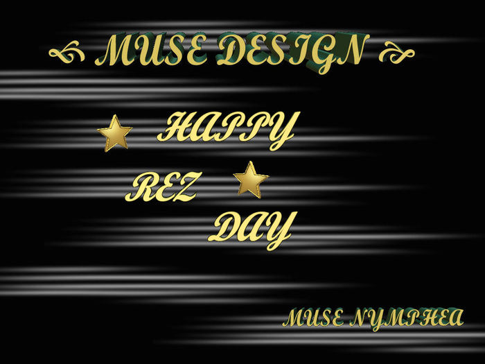 ★(`'•. MUSE DESIGN .•'´)★ ROTATING DECAL HAPPY REZ DAY
