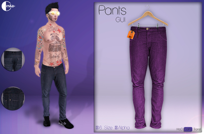 " Pants Gui " -Skinny- PINK