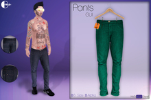 " Pants Gui " -Skinny- TURQUOISE