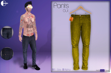 " Pants Gui " -Skinny- YELLOW