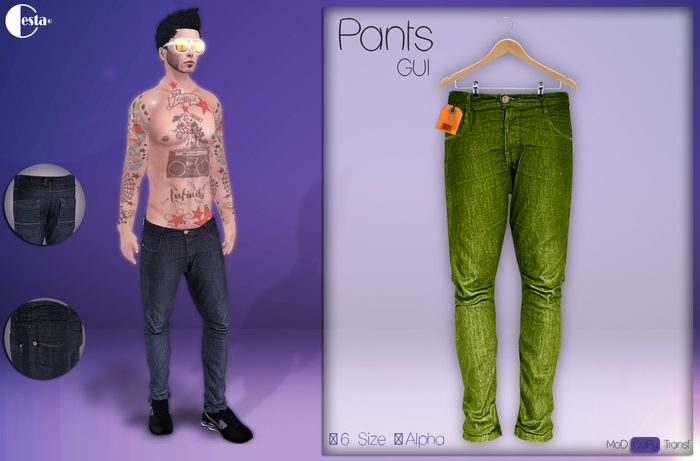 " Pants Gui " -Skinny- LEMON